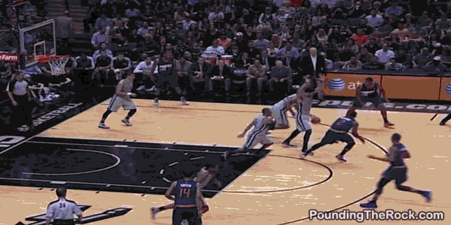 GIF Breakdown: Spurs vs. Golden State Warriors - Pounding The Rock