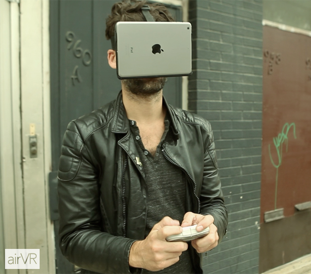 AirVR virtual reality headset for iPad Mini and iPhone 6 Plus