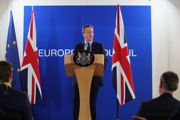 All photos of David Cameron are enhanced by the assumption that "The Sound of Silence" is playing in the background.