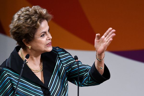 Say what you want about her, Dilma Roussef is a great gesturer.
