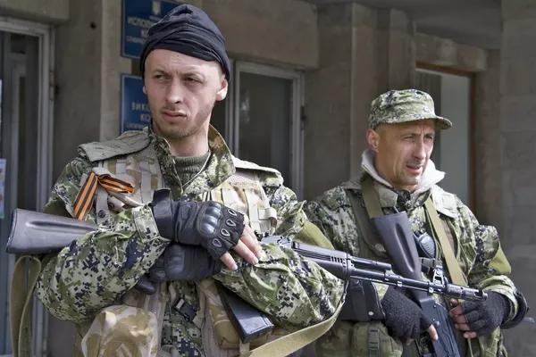 Pro-Russian Ukrainian separatists.
