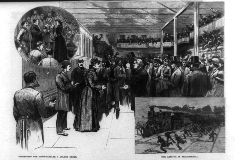 Nellie Bly's reception when she made it home.