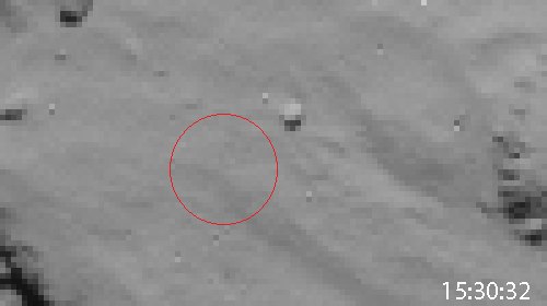 Philae lander impact