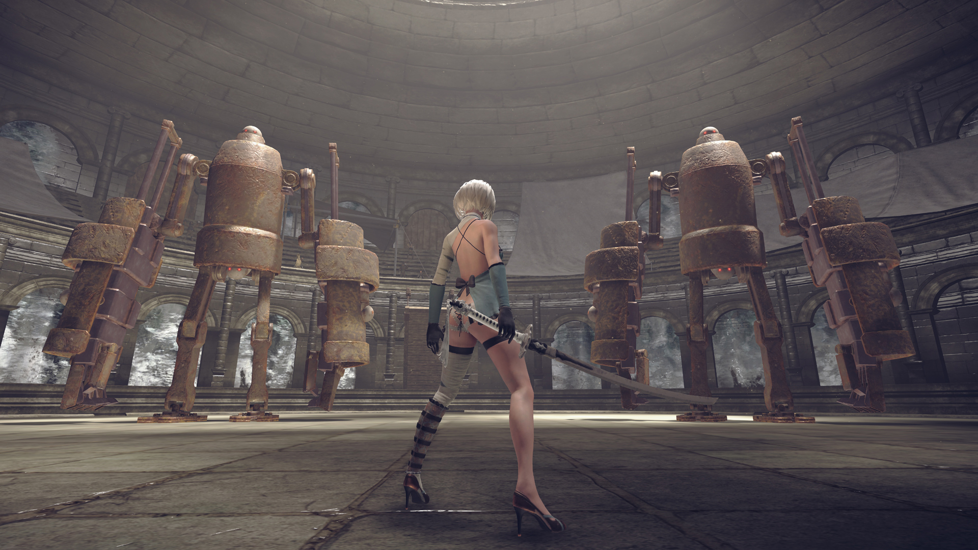 steen Thuisland alleen Nier: Automata DLC lets players dress like original Nier characters, fight  Square Enix CEO - Polygon